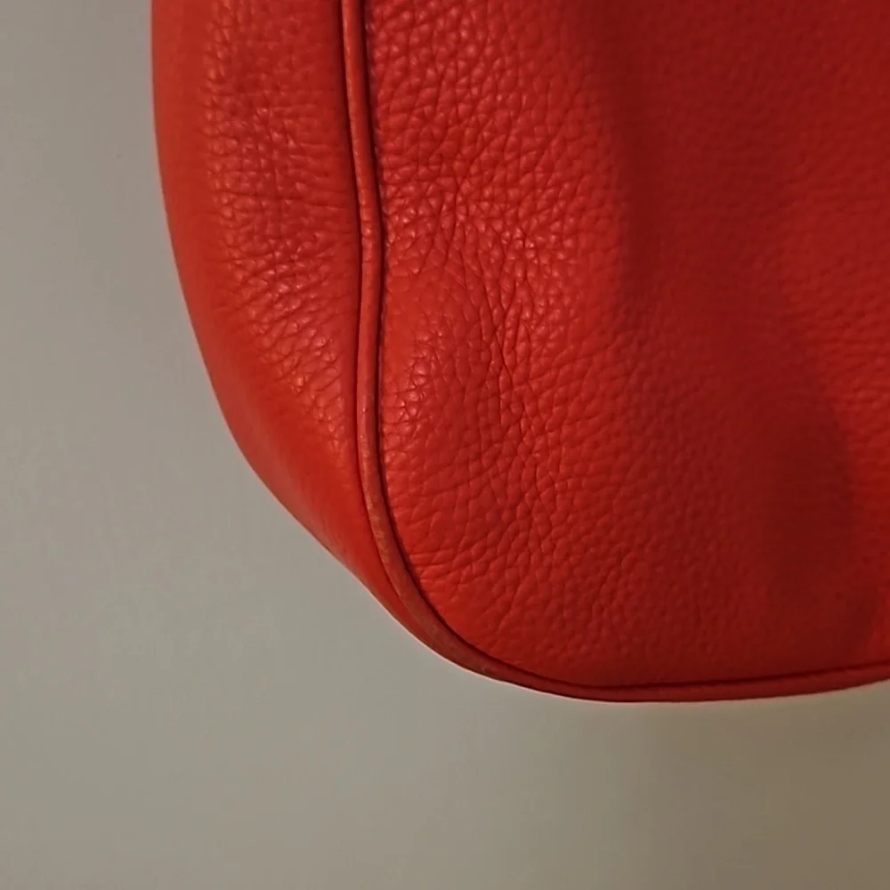 KATE SPADE Jackson Coral Pebble Leather Flap Shoulder Bag